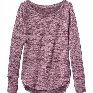 Athleta Pose Top Long Sleeve Scoop Neck Knit